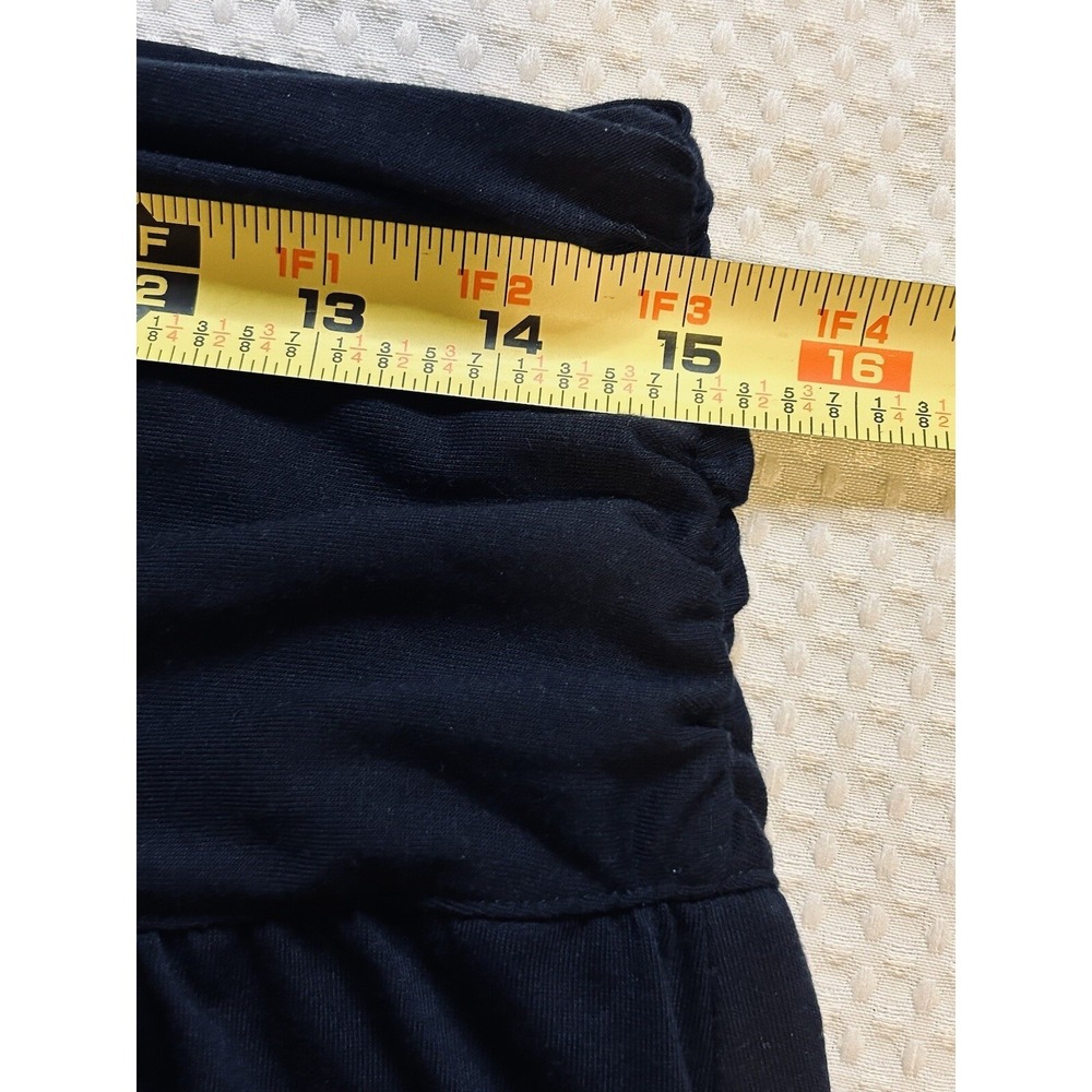 Emery Rose NEW Women's Large NWT Ruched Wideband Waist Skirt Black NWT CUTE - Picture 5 of 15